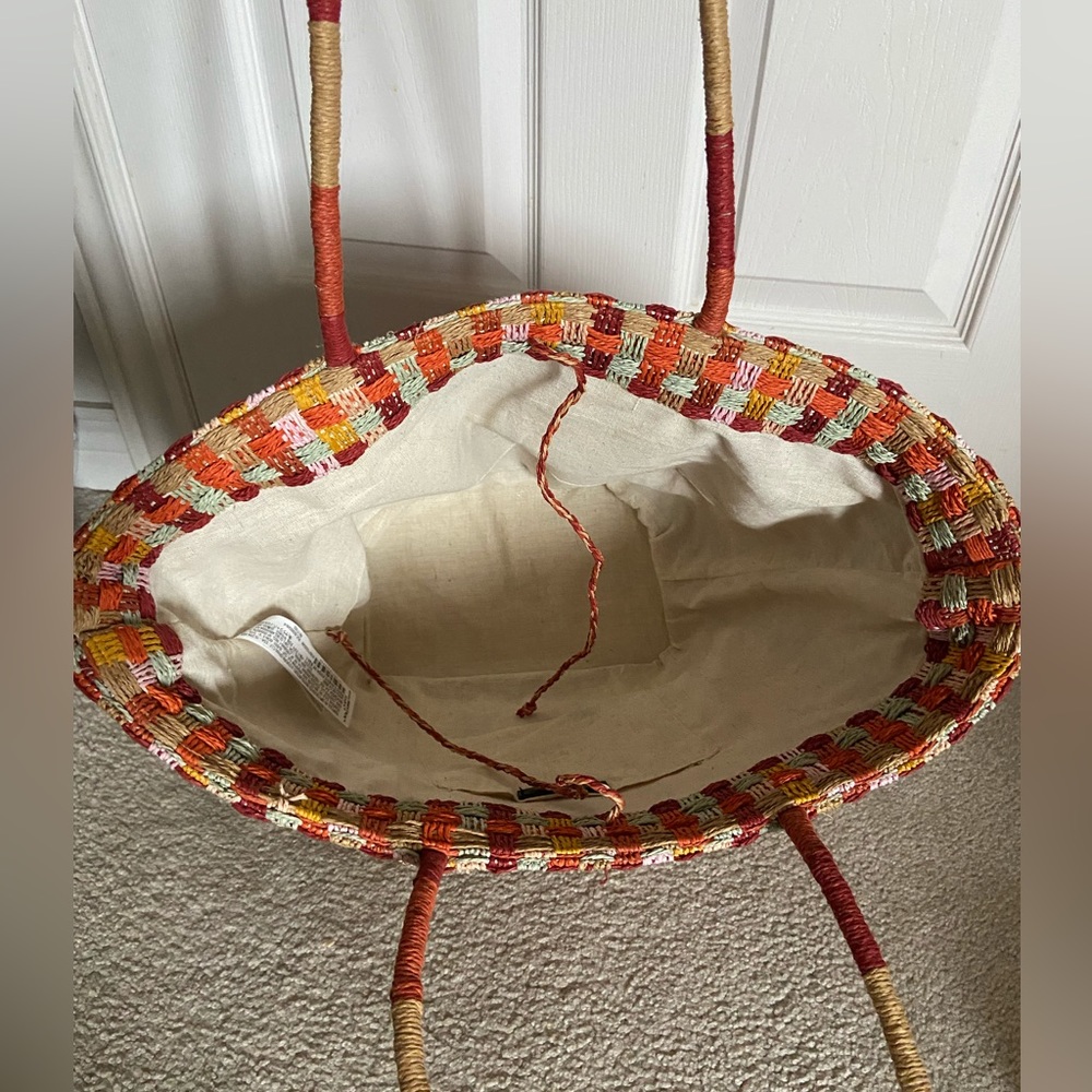 Zara Large Woven Beach Bag - Picture 6 of 8